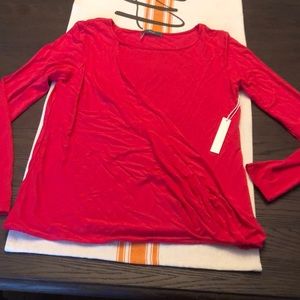 Tart collection medium draped top in red.